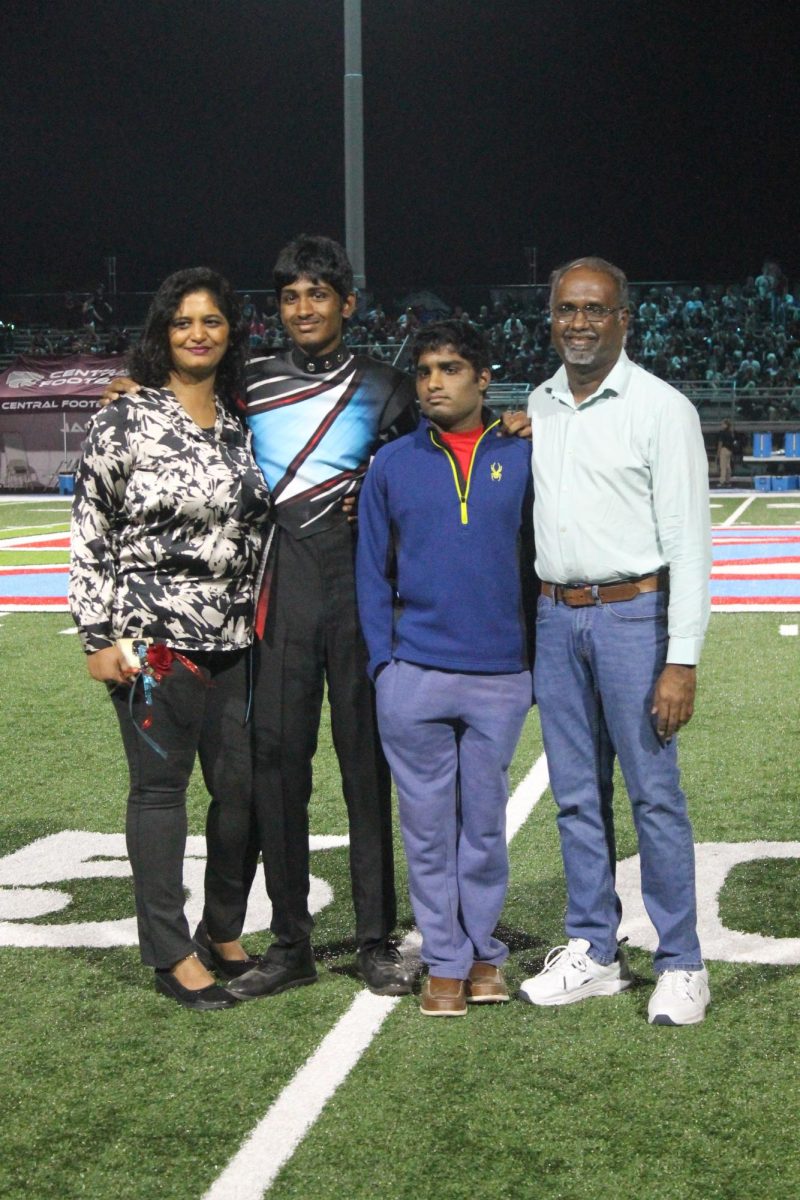 Shaunak Hanumate (12) is recognized as a member of the Band of Blue!