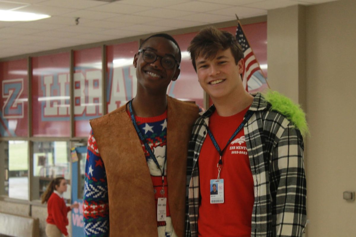 Best buds Kyrin Hardnett (11) and Brennan Bankston (12) fabulously pose for Jolly Rancher day.