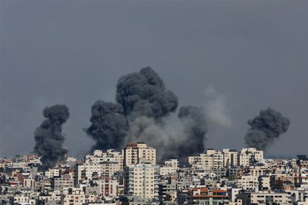 Destruction in Gaza after Israeli strikes