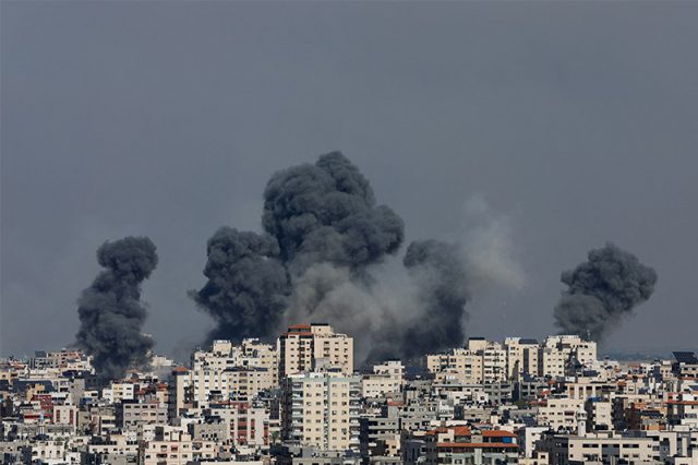 Destruction+in+Gaza+after+Israeli+strikes